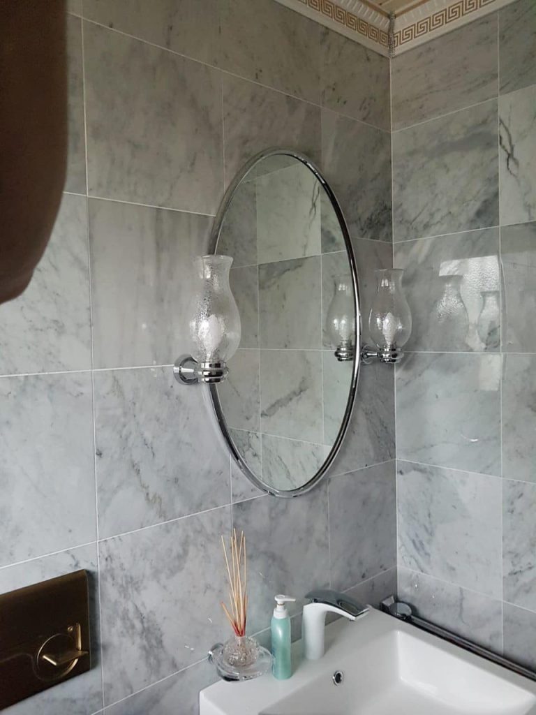 Bianco Carrara Stock – łazienka w Niemczech