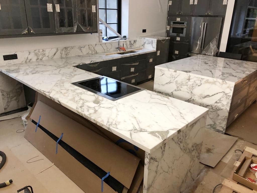 Calacatta Arabescato Lux – blaty kuchenne, Geteborg