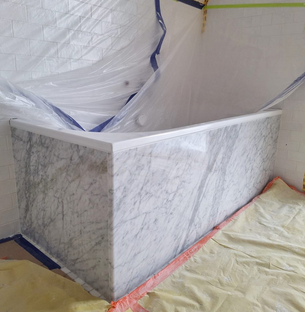 Bianco Carrara – łazienka