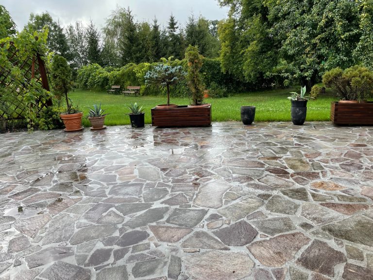 Mozaika porfir Mix Brown – taras